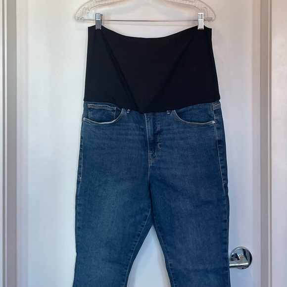 Good American Good legs cropped maternity jeans - Picture 4 of 7